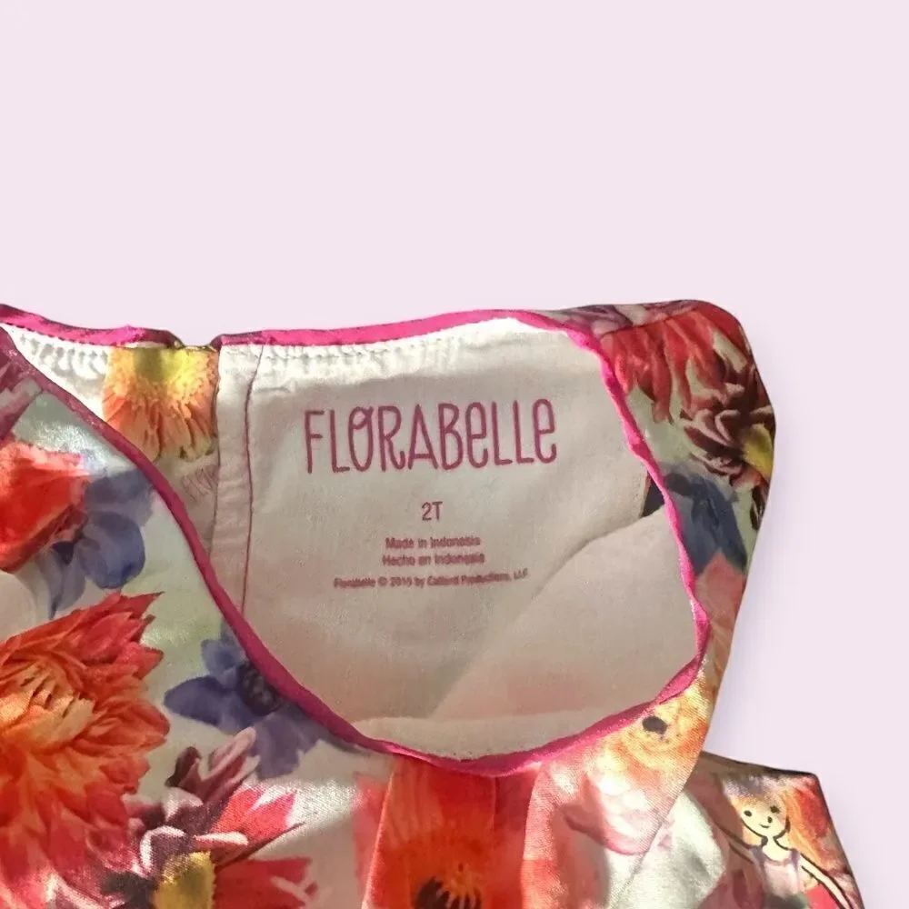 Florabelle Floral Dress with Back Zipper Toddler Kids Size 2T